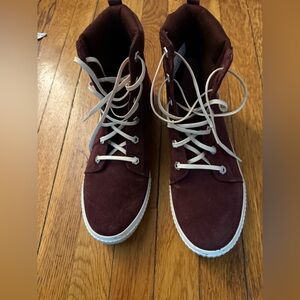 Timberland Waterproof Sneaker Boots Burgundy Women’s 9